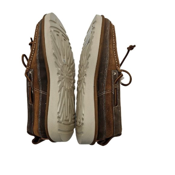 UGG Dex Lace Slip On Loafer Slipper Water Resistant Indoor Outdoor Chestnut US 7 - Picture 5 of 14